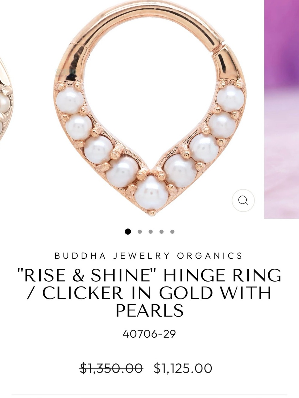 Buddha Rise and Shine Clicker in Gold